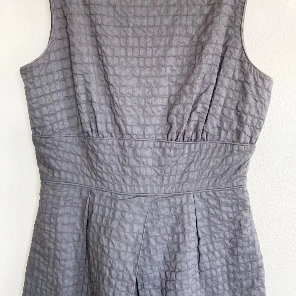 J Crew Fit & Flare Sleeveless Textured Dress